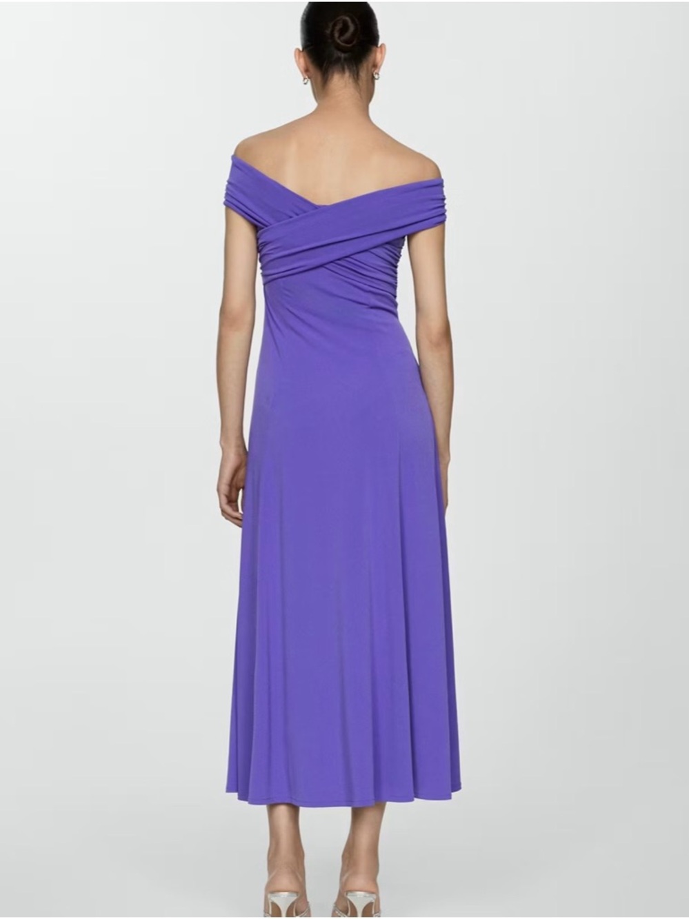 NWT (size XS) MANGO OFF-SHOULDERS DRESS - Picture 3 of 8